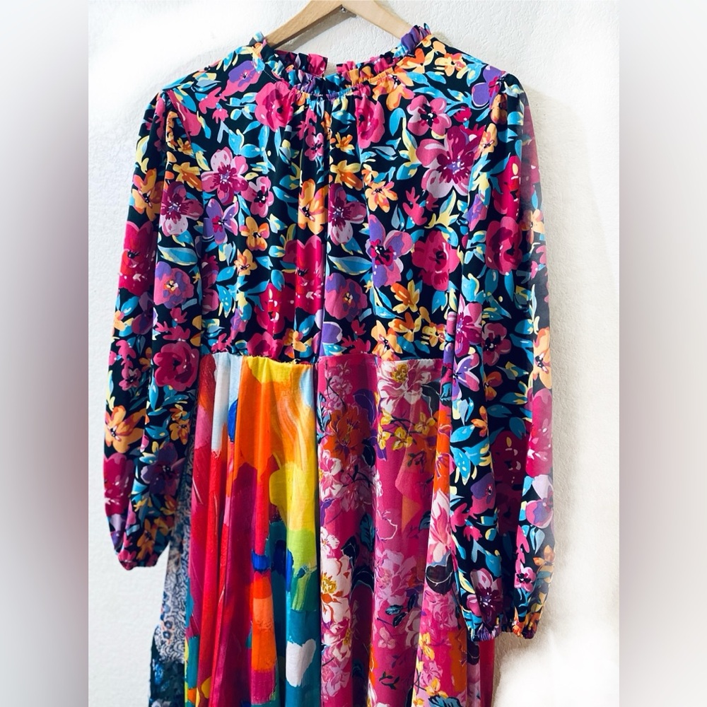 Multicolor Asymmetrical Dress - Picture 6 of 7